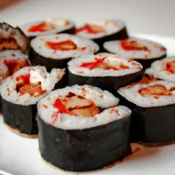 Teaser Image: Sushi Rolls with Jerk Chicken
